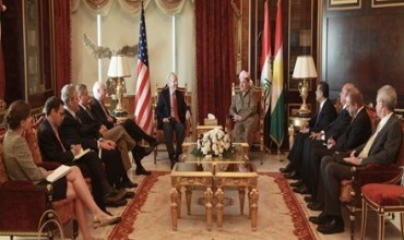 Serokê Herêma Kurdistanê pêşwaziya şandekî bilinda Kongresa Emerîka kir